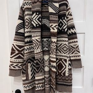 Polo Ralph Lauren Printed Shawl Collar Cardigan